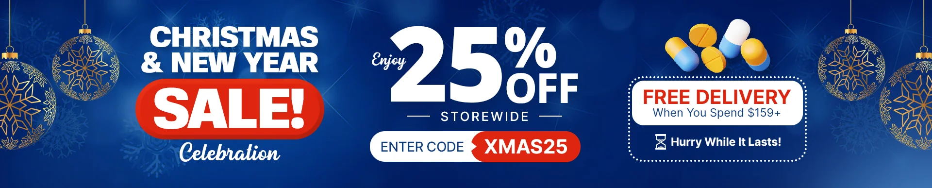 Christmas & New Year Holiday Sale!